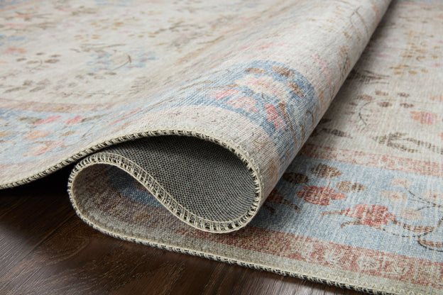 Rifle Paper Co x Loloi Palais Rug - Kensington Light Blue