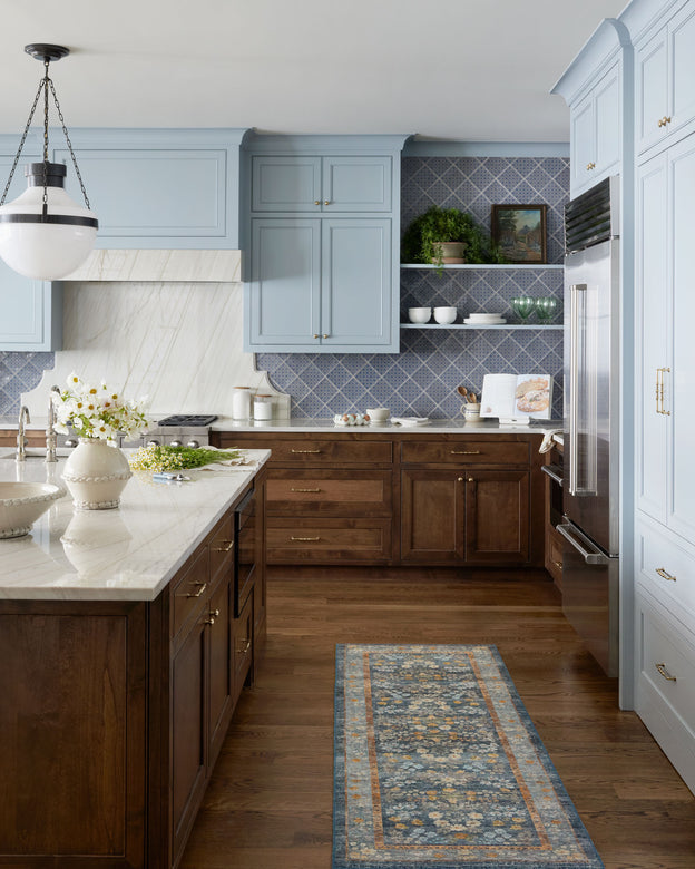 Rifle Paper Co x Loloi Palais Rug - Kensington Indigo