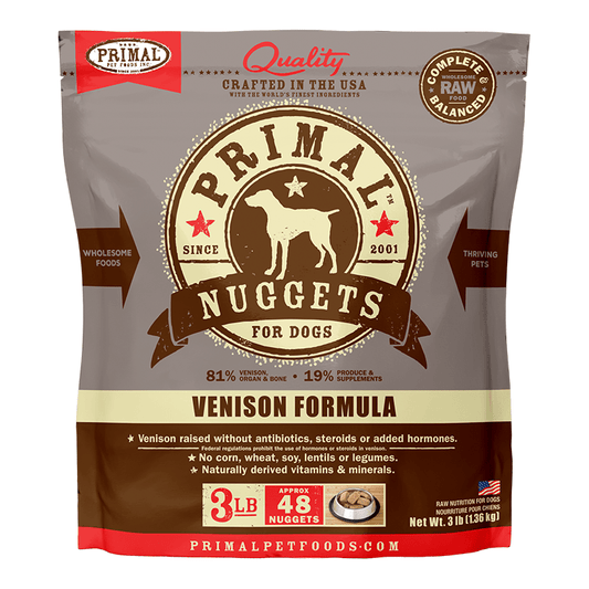 Primal Raw Frozen Venison Formula For Dogs