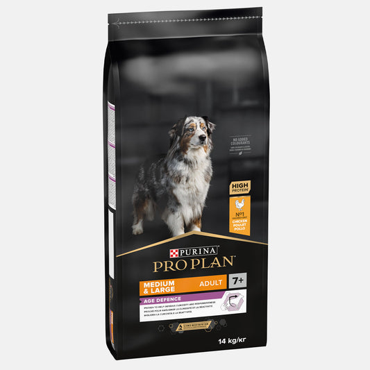 PRO PLAN Dog Medium/Large Senior Age Defence with Chicken Dry Food 3KG
