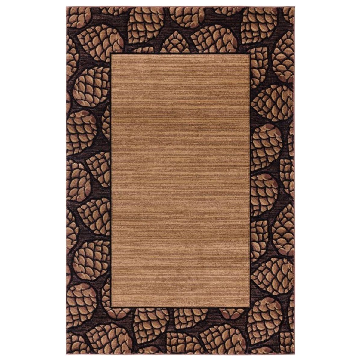 Pinecone Border Rug
