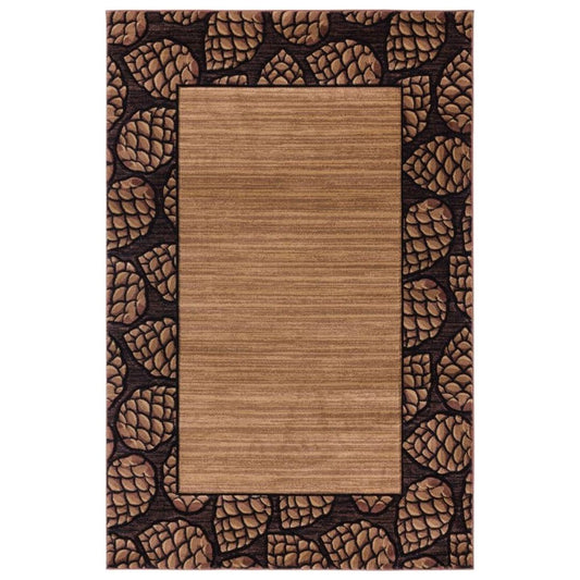 Pinecone Border Rug