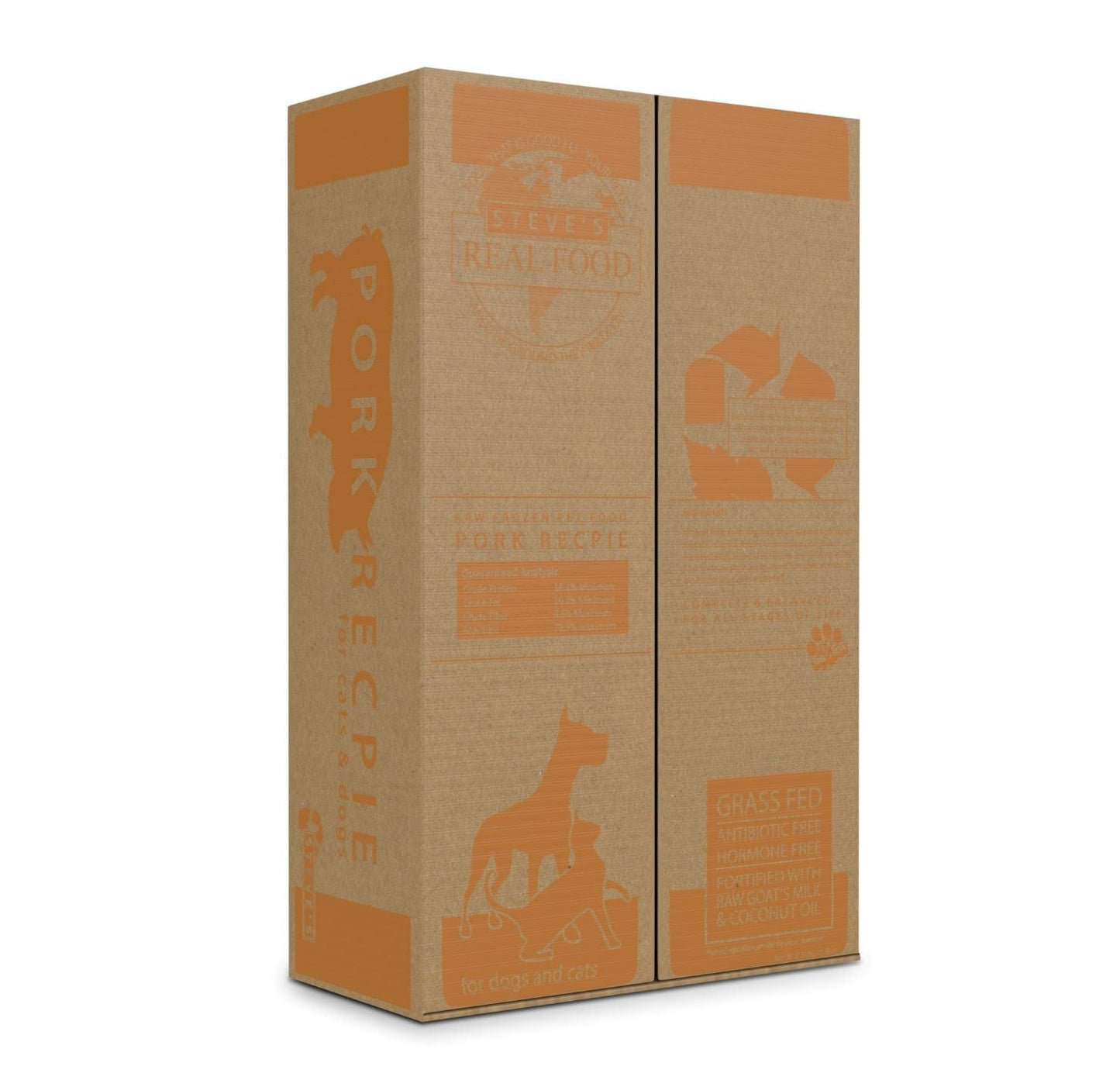 Steve's Real Food Raw Frozen Pork Diet Food for Dogs & Cats