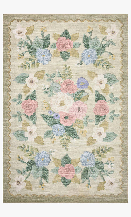 Rifle Paper Co x Loloi Rosa Rug - Antique Rose Cream