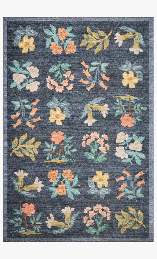 Rifle Paper Co x Loloi Rosa Rug - Hawthorne Navy