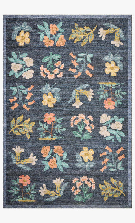 Rifle Paper Co x Loloi Rosa Rug - Hawthorne Navy