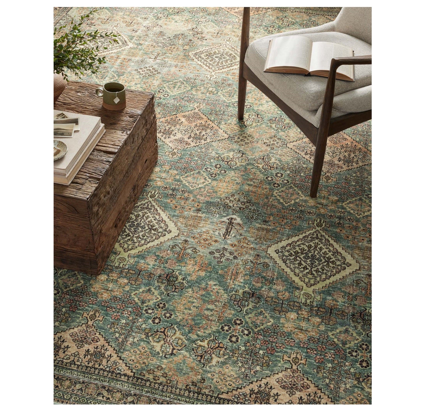 Sinclair Turquoise Multi Rug