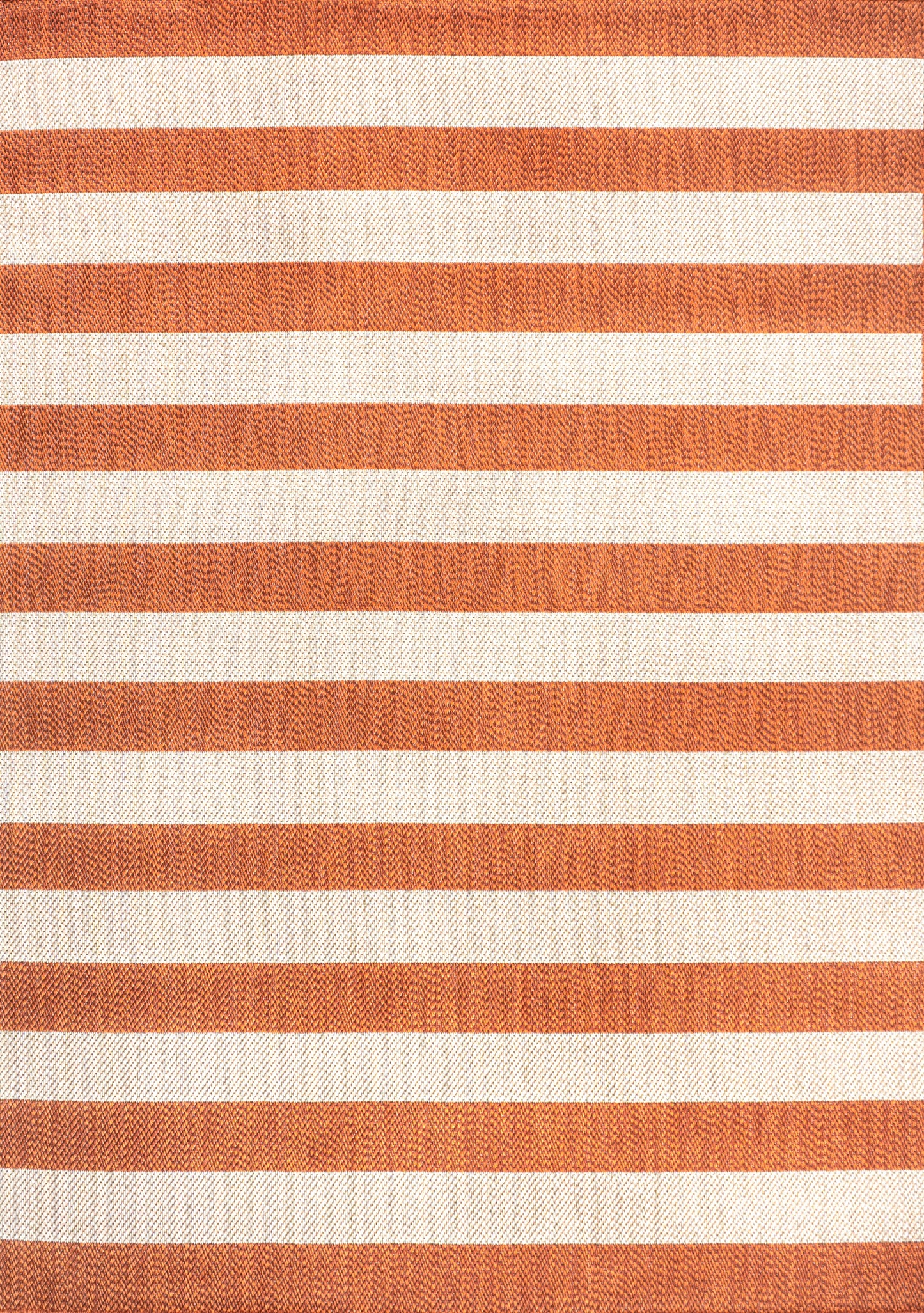 Two-Tone Wide Stripe Indoor/Outdoor Area Rug (5 Colors, 5 Sizes)