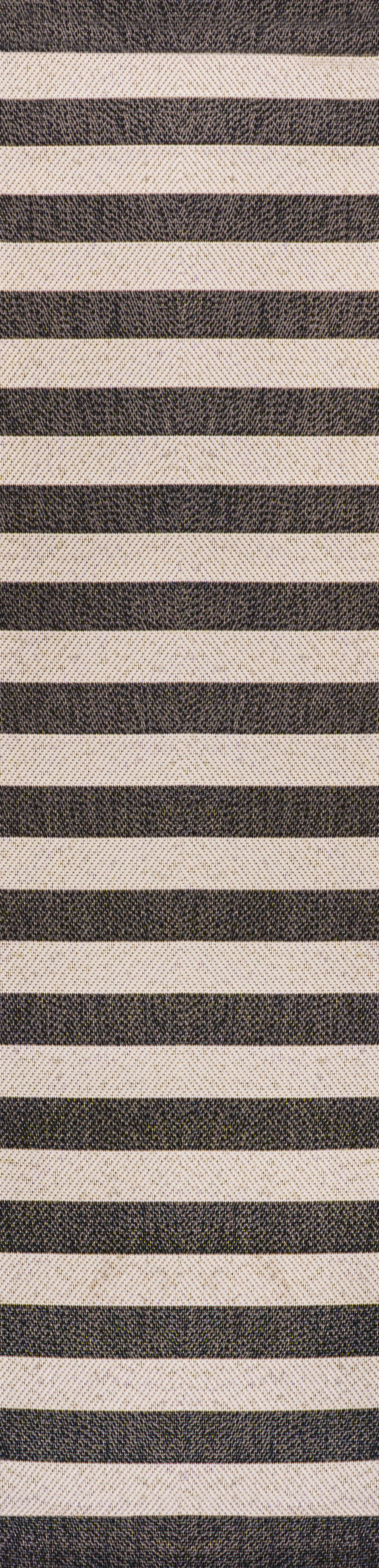 Two-Tone Wide Stripe Indoor/Outdoor Area Rug (5 Colors, 5 Sizes)