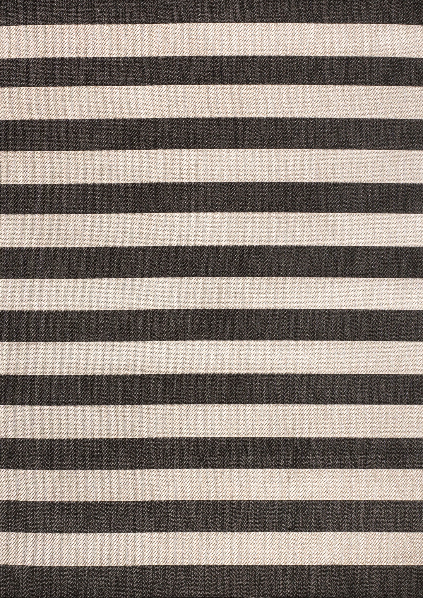 Two-Tone Wide Stripe Indoor/Outdoor Area Rug (5 Colors, 5 Sizes)