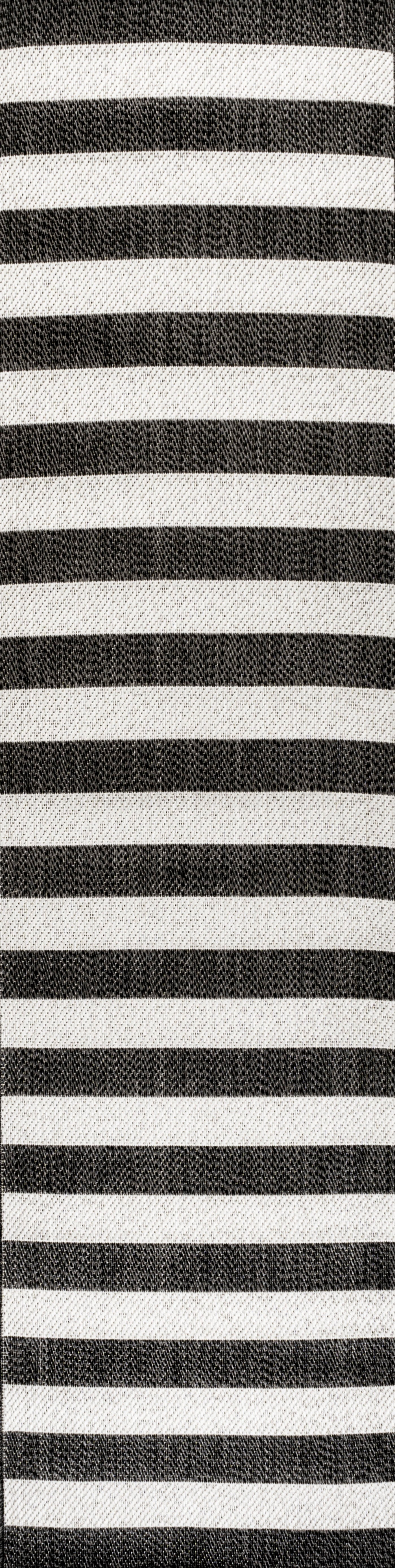 Two-Tone Wide Stripe Indoor/Outdoor Area Rug (5 Colors, 5 Sizes)