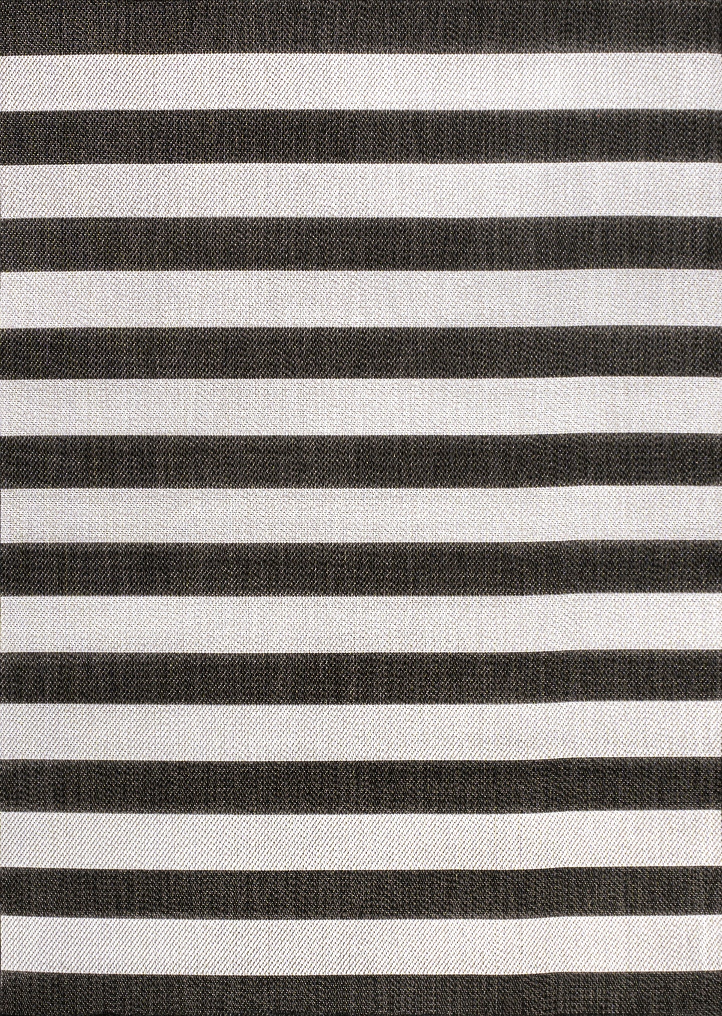 Two-Tone Wide Stripe Indoor/Outdoor Area Rug (5 Colors, 5 Sizes)