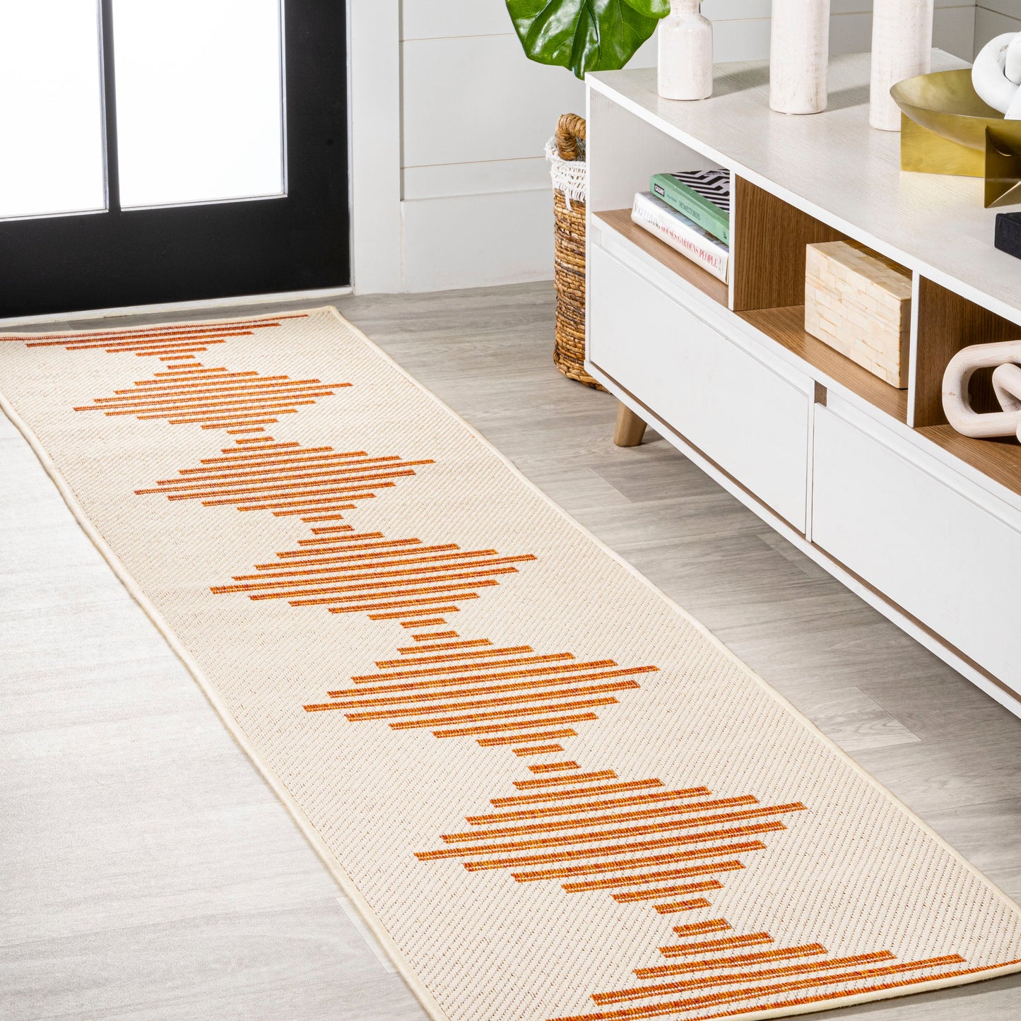 Diamond Stripe Indoor/Outdoor Area Rug (2 Colors, 5 Sizes)