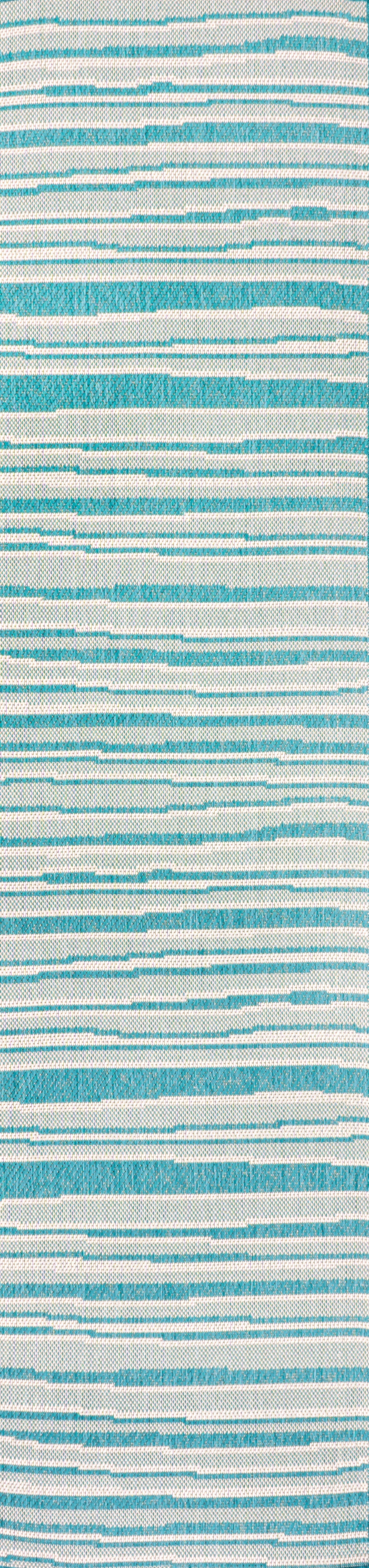 Wavy Stripe Modern Indoor/Outdoor Area Rug (3 Colors, 5 Sizes)