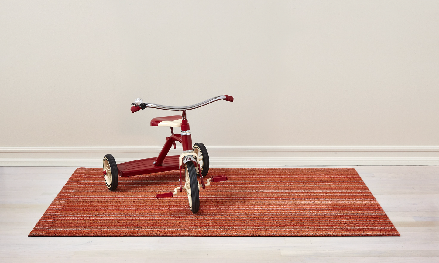 Skinny Stripe Shag Rug