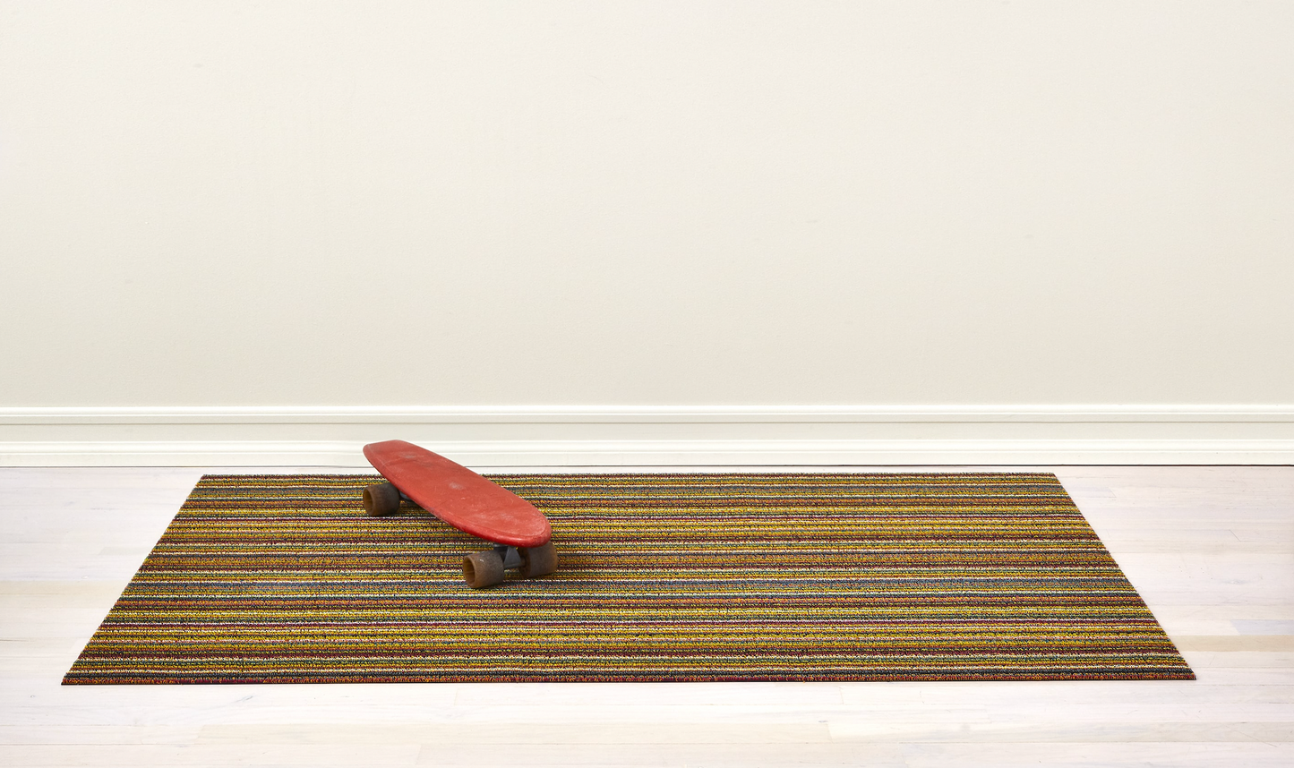 Skinny Stripe Shag Rug