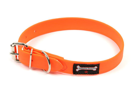 Smoochy Poochy - Poly Vinyl Dog Collars Orange Size 14