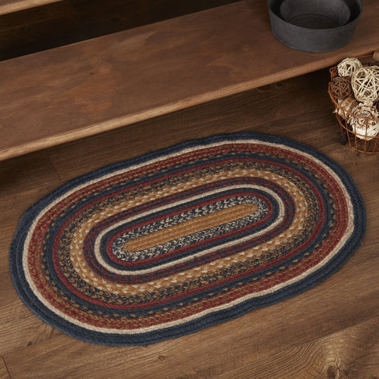 Stratton Oval Braided Rug 20x30" - with Pad
