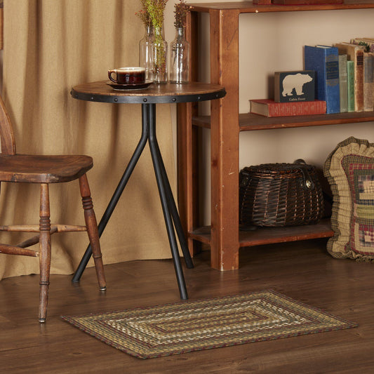 Tea Cabin Rectangle Braided Rug 20x30"