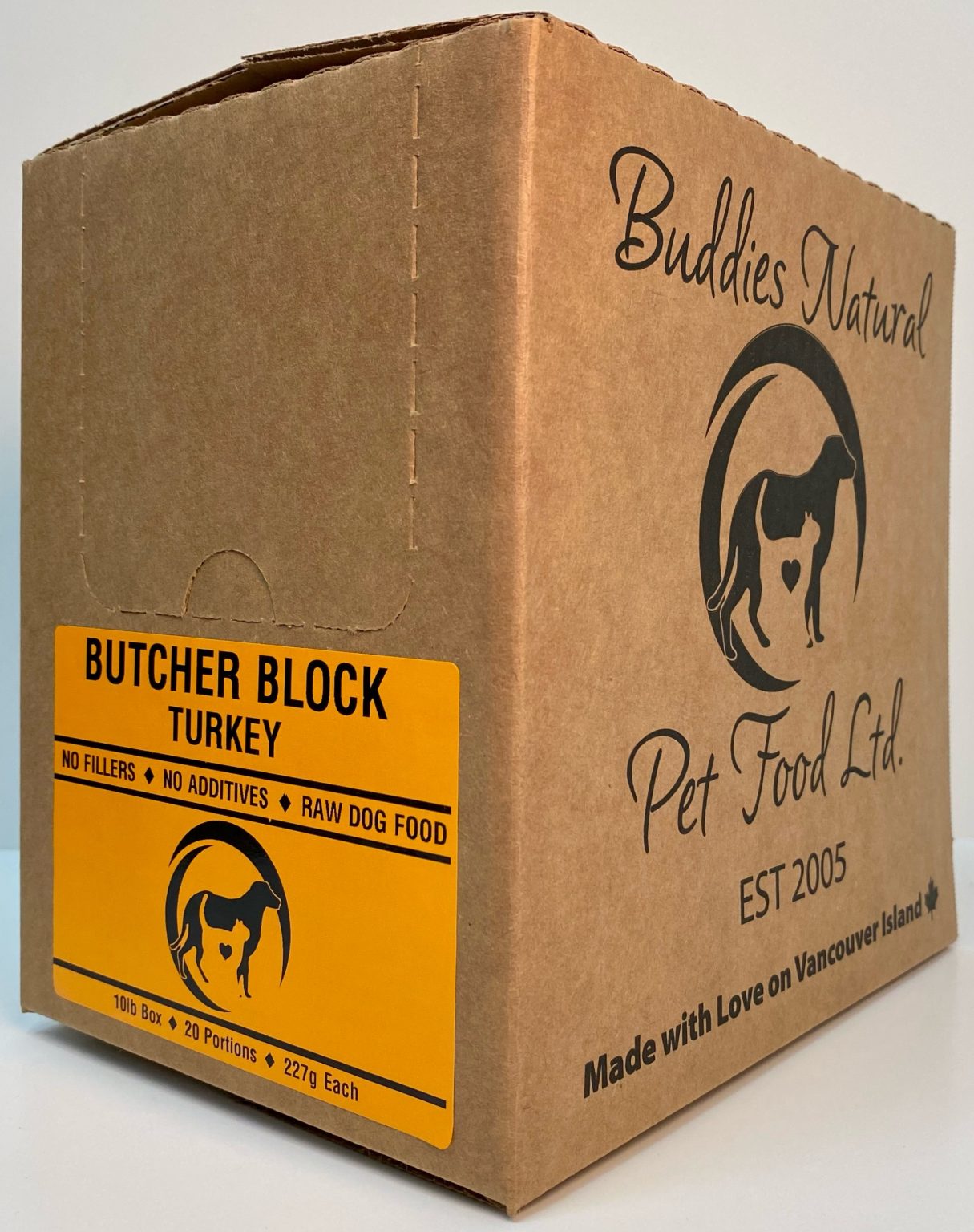 Buddies Dog/Cat Butcher Block  Vacuum Sealed