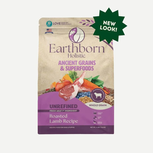Earthborn Holistic Unrefined Roasted Lamb with Ancient Grains & Superfoods Dry Dog Food