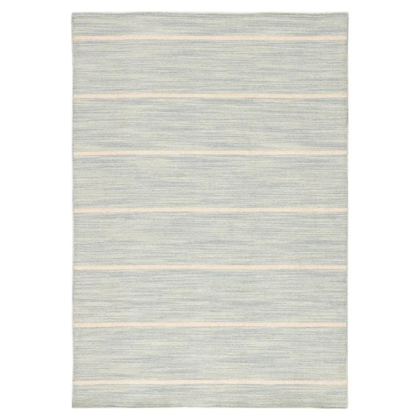 Coastal Shores Area Rug in Light Blue and White