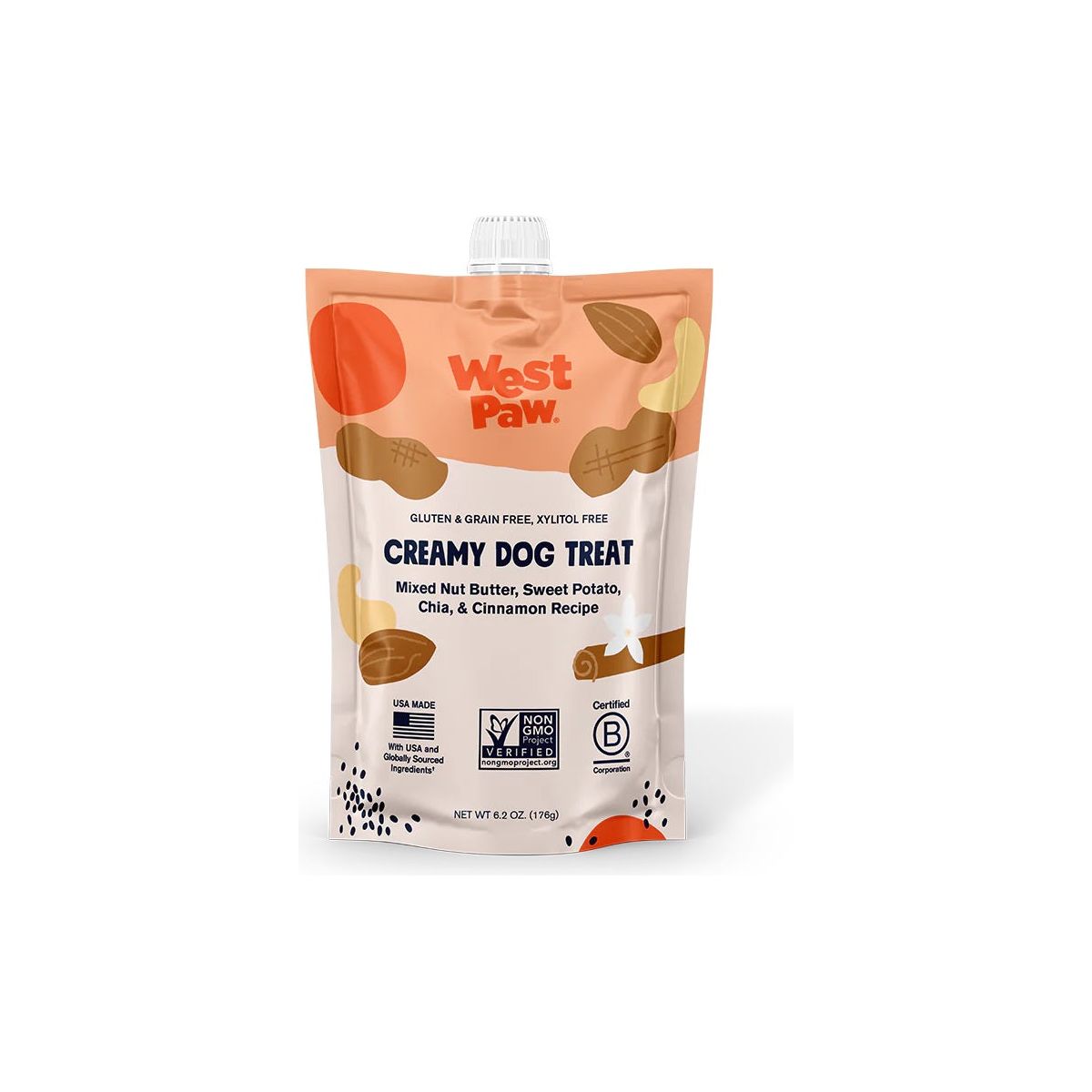 West Paw Creamy Dog Treats 6.2 oz