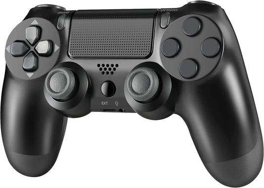 Black Wireless Controller Compatible With PS4, Game Controller Joystick Fits for Playstation 4 Control, With Stereo Head