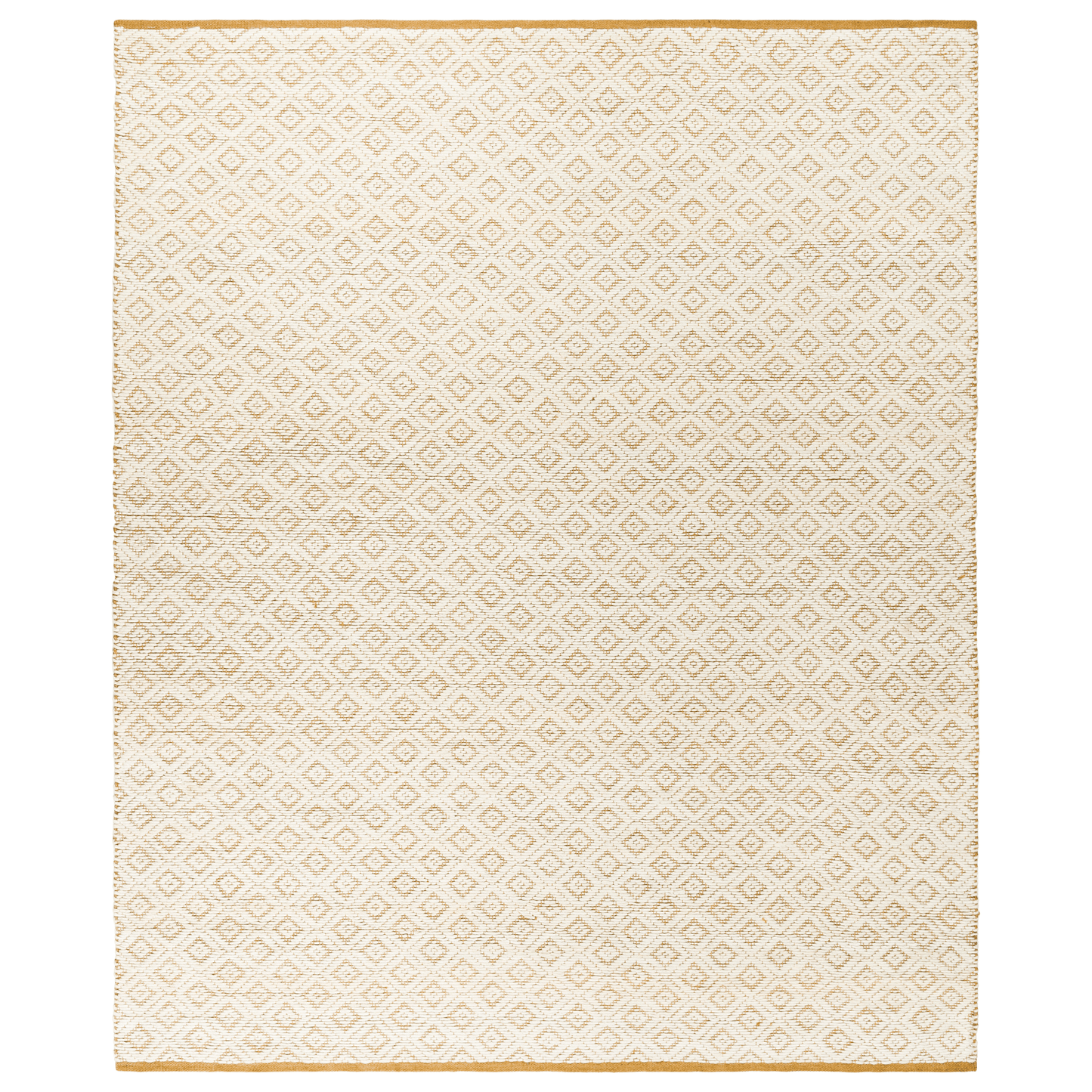 Ahlat Cream & Brown Wool Blend Area Rug - Available in a Variety of Sizes