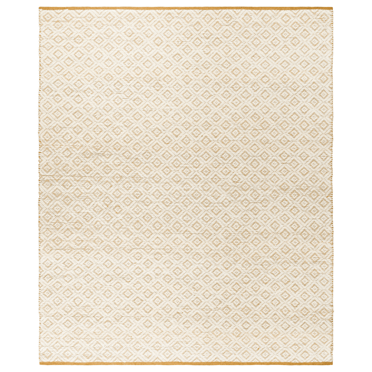 Ahlat Cream & Brown Wool Blend Area Rug - Available in a Variety of Sizes