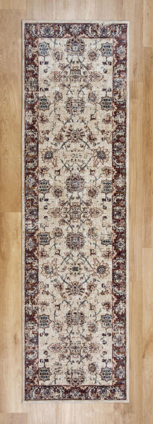 Alhambra 6549A/Ivory/Ivory Runner Rug