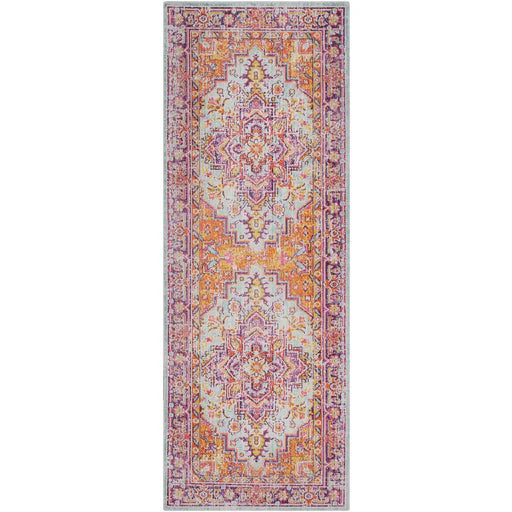 Antioch Purple Multi Persian Design Area Rug - Available in a Variety of Sizes