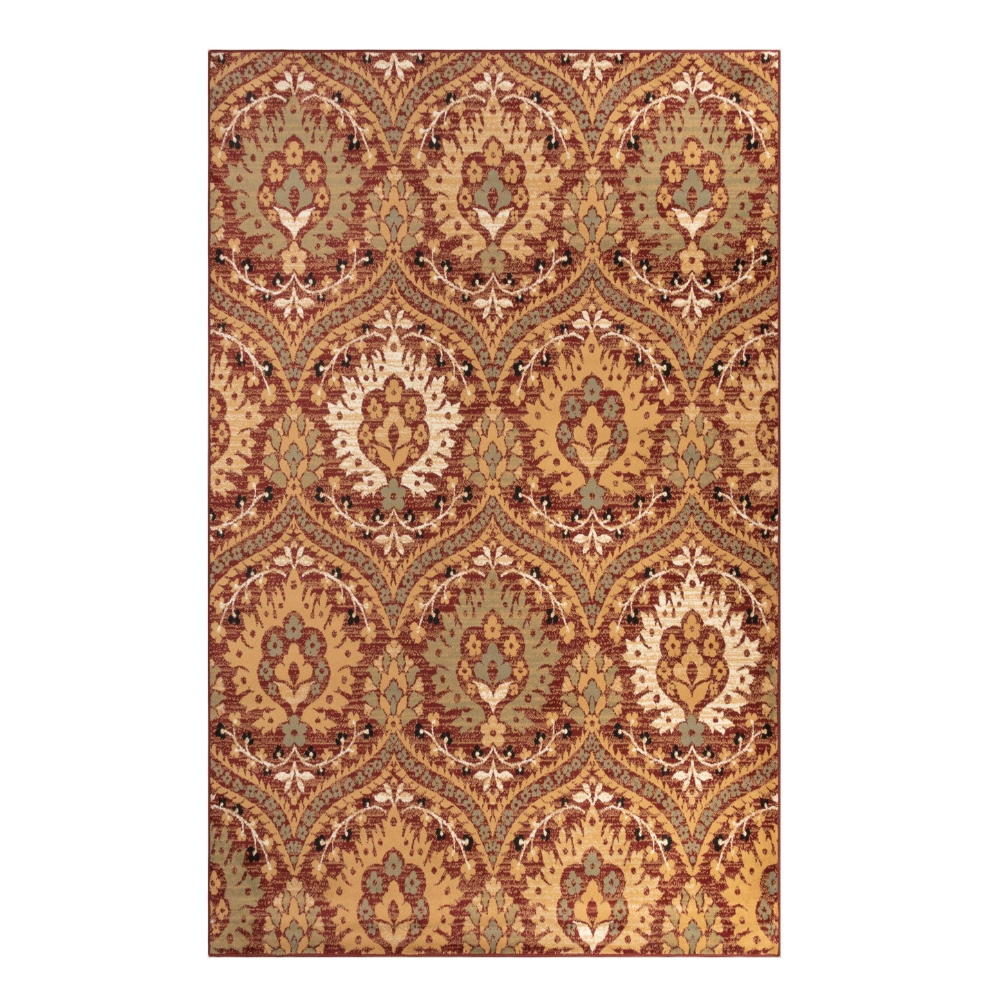 Augusta Modern Floral Cabin Setting Rug FredCo