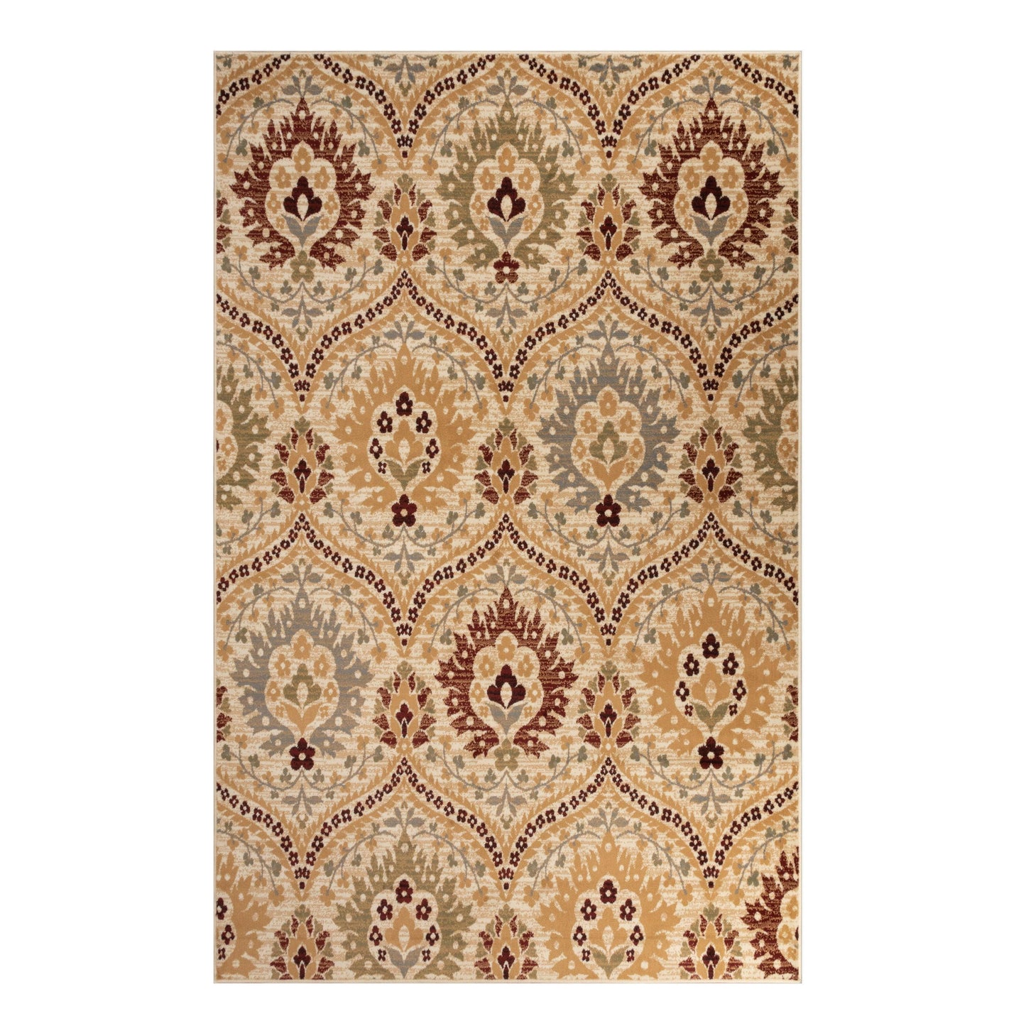 Augusta Modern Floral Cabin Setting Rug FredCo