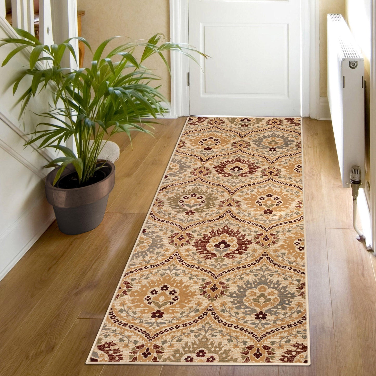 Augusta Modern Floral Cabin Setting Rug FredCo