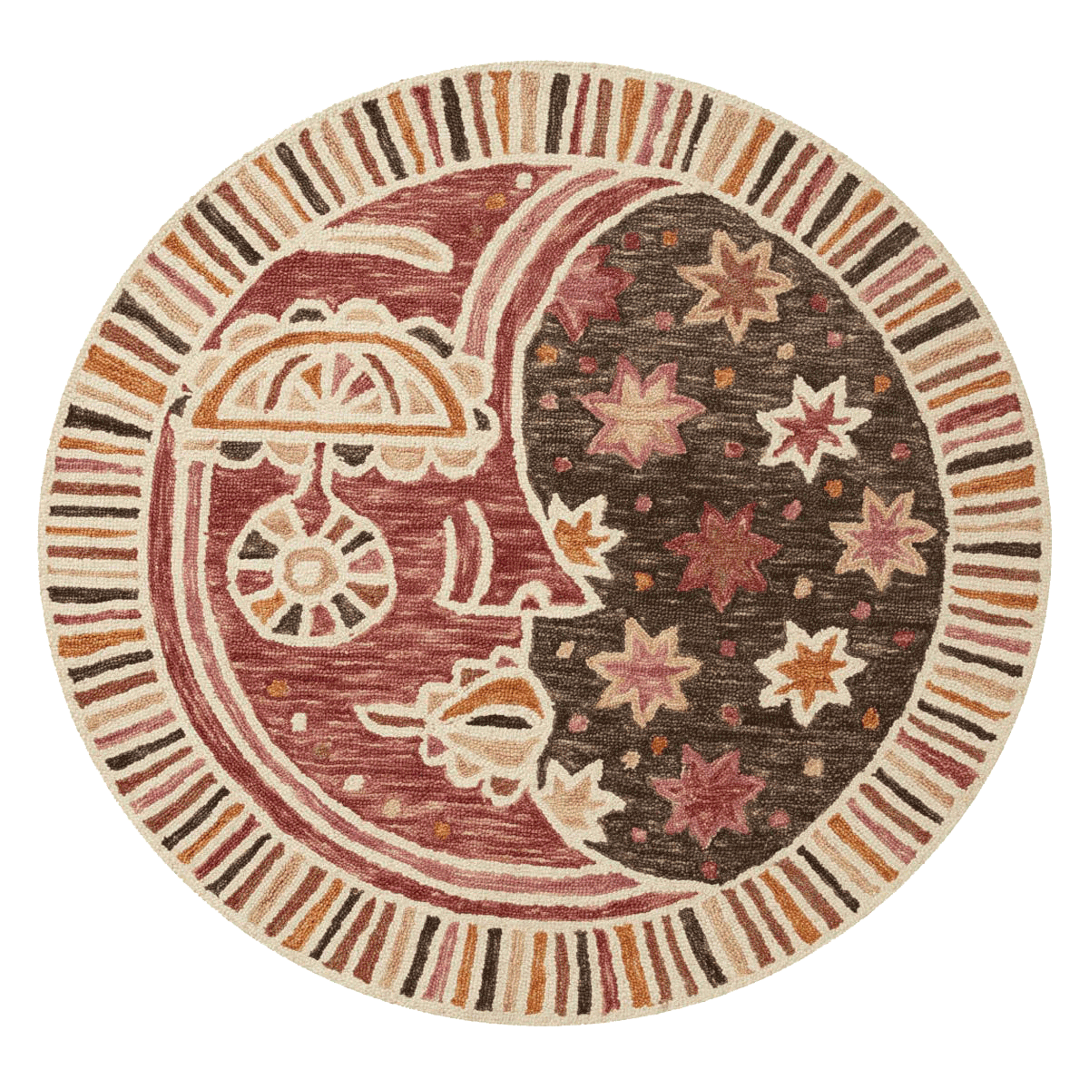 Ayo Rose Rug by Justina Blakeney® X Loloi 3'-0" x 3'-0" Round Loloi Rugs Rugs