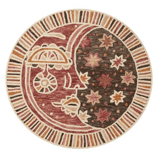 Ayo Rose Rug by Justina Blakeney® X Loloi 3'-0" x 3'-0" Round Loloi Rugs Rugs