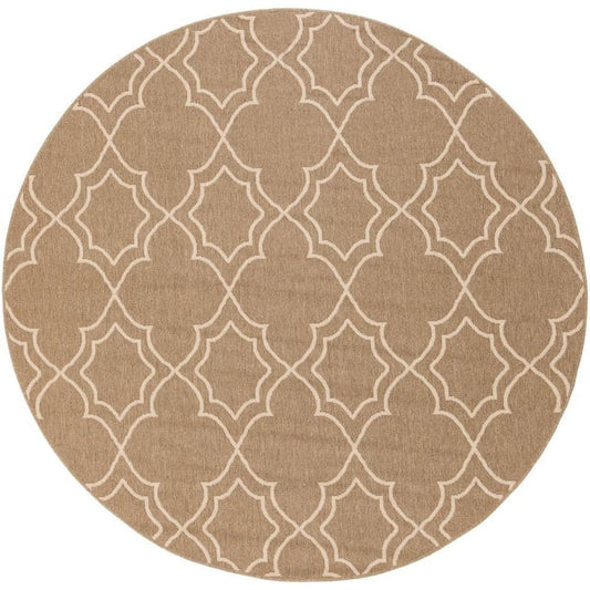 5 ft. x 5 ft. Round Area Rug Fade Resistant, Beige