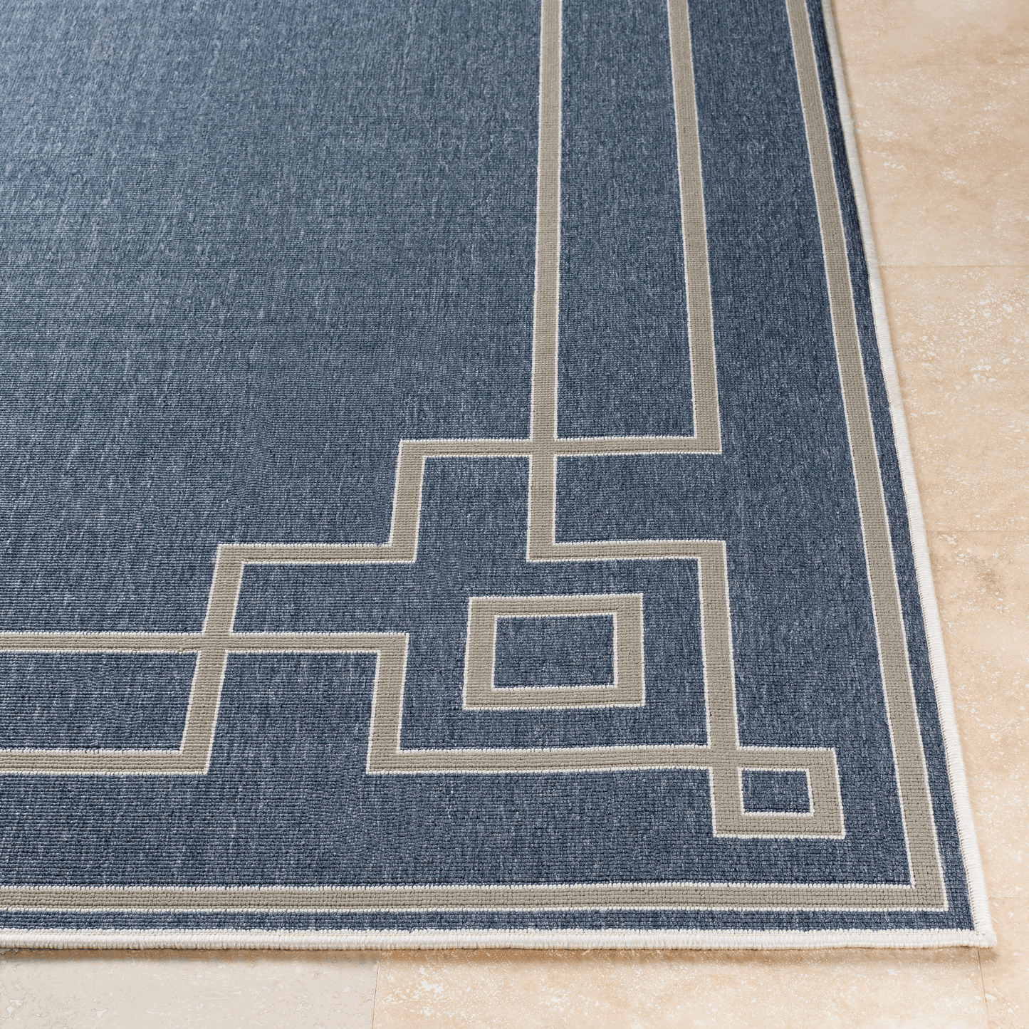 Blue Alfresco Indoor/Outdoor Area Rug - Available in a Variety of Sizes