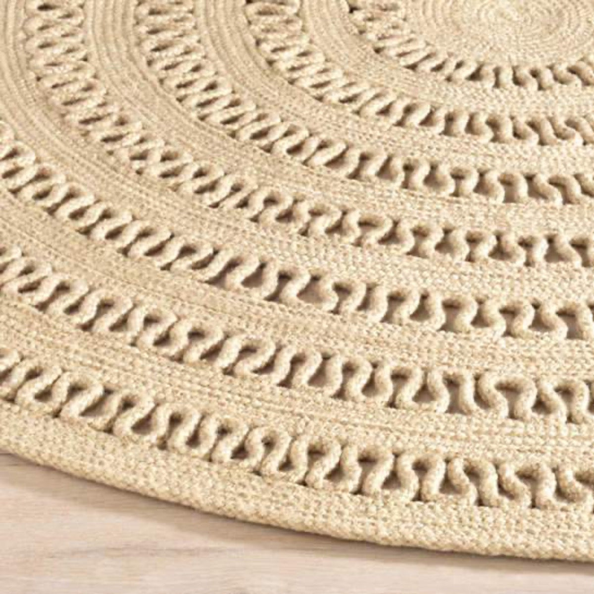 Bowline Natural Indoor/Outdoor Round Rug