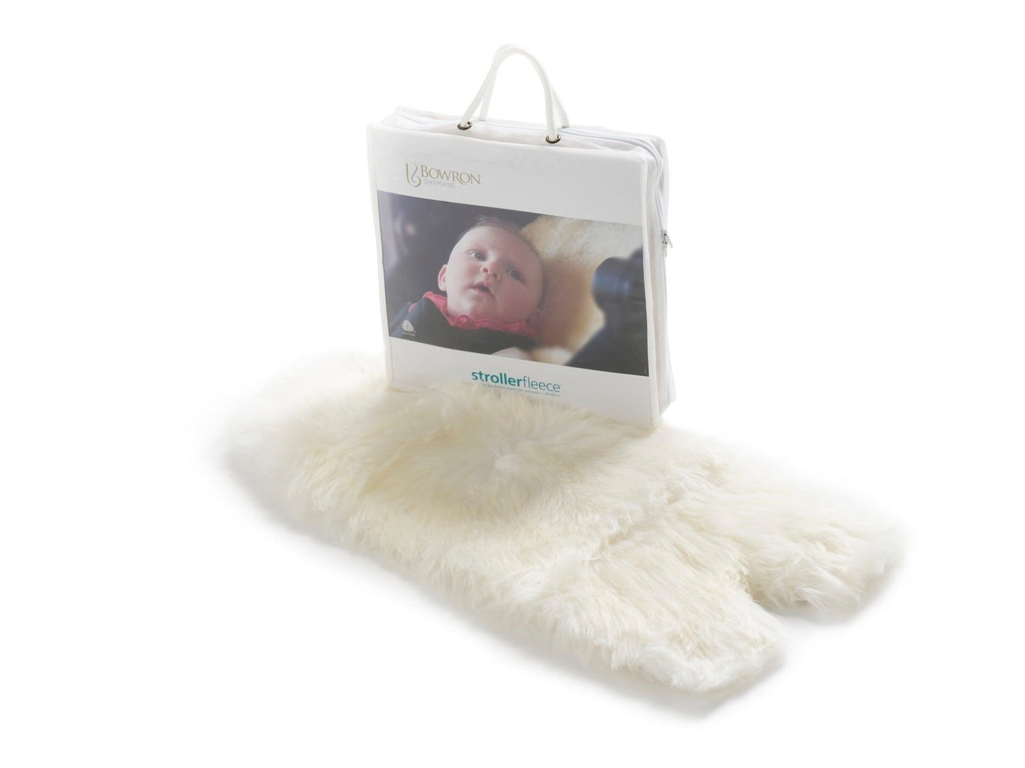 Bowron Adjustable Universal Sheepskin Pram or Stroller Liner - Longwool Lambskin