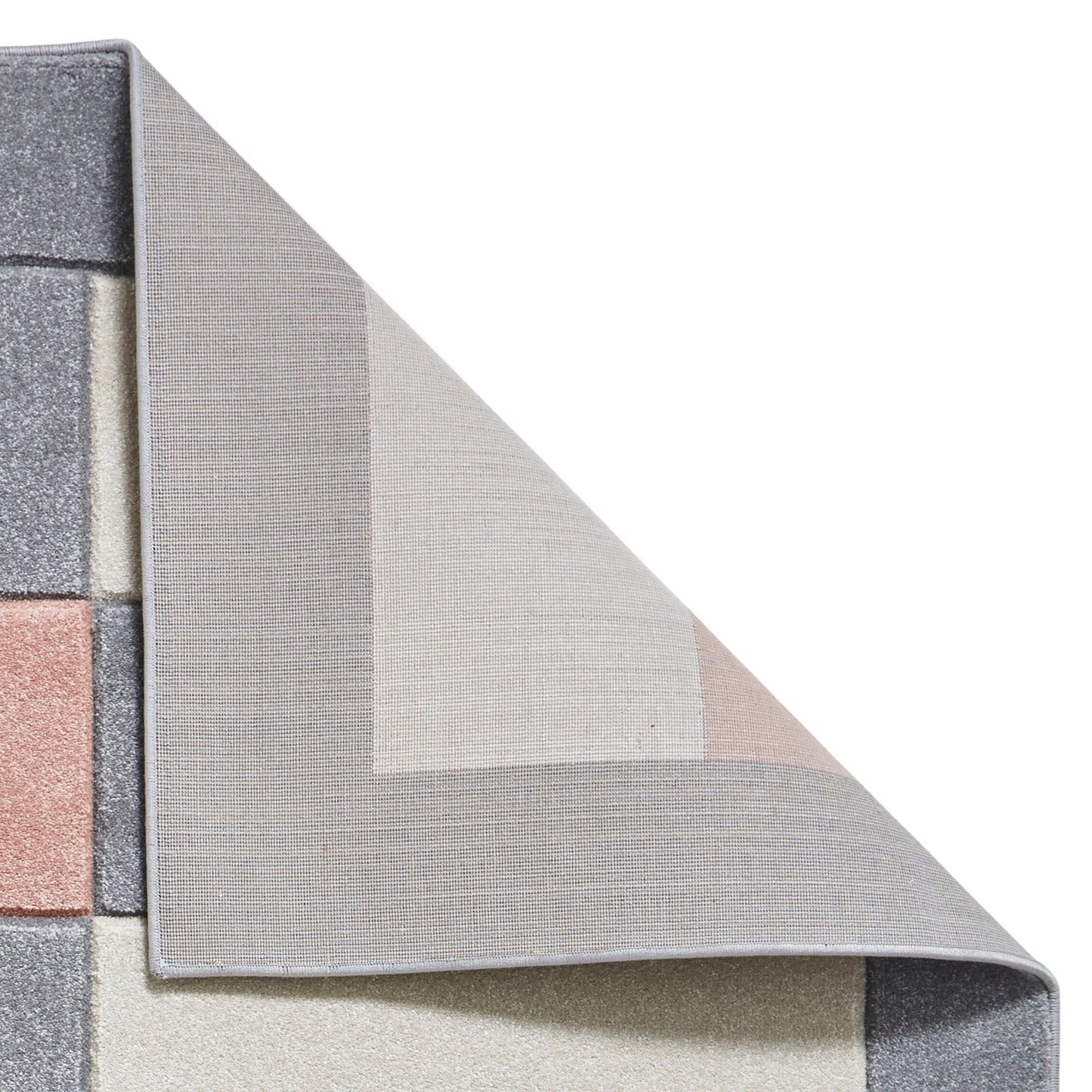 Brooklyn BRK04 Grey/Rose Rug