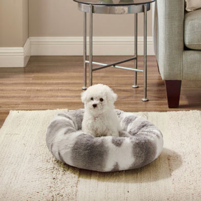 Best Friends By Sheri - Patterned Faux Fur Donut Pet Bed