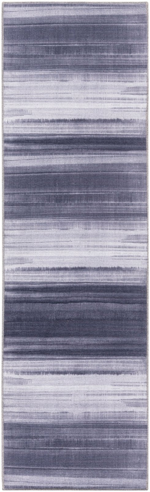 Calvin Klein CK031 Launder Grey Blue Runner Rug
