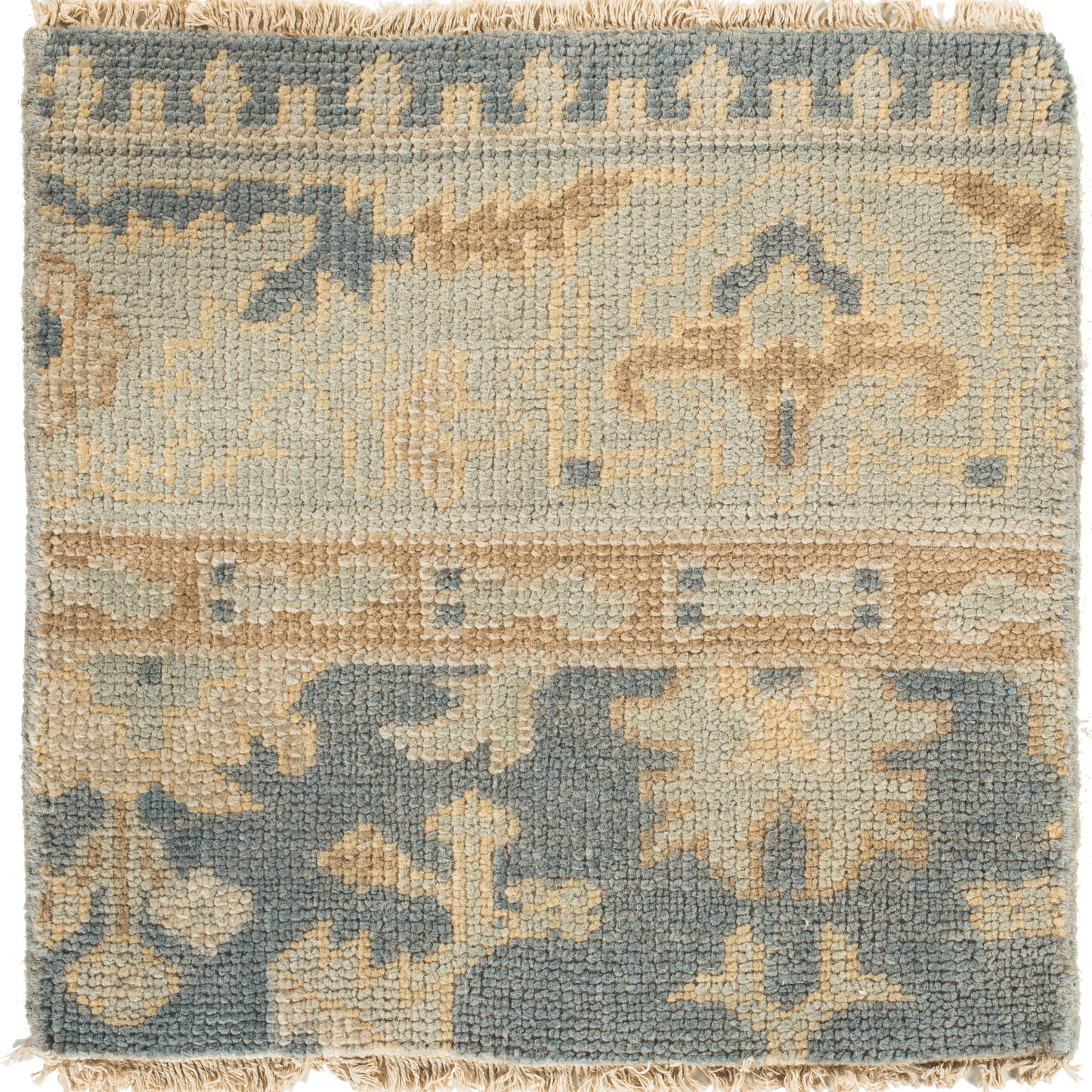 Cappadocia Grey & Seafoam Hand Knotted Wool Area Rug - Available in a Variety of Sizes