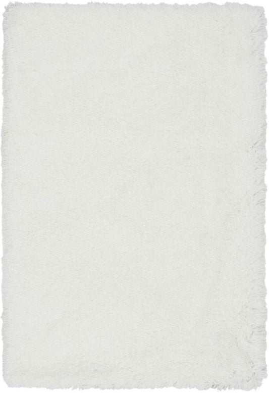 Cascade Powder White Shaggy Rug