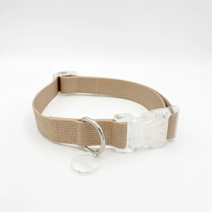 Barkin' Buckle Collar - Latte