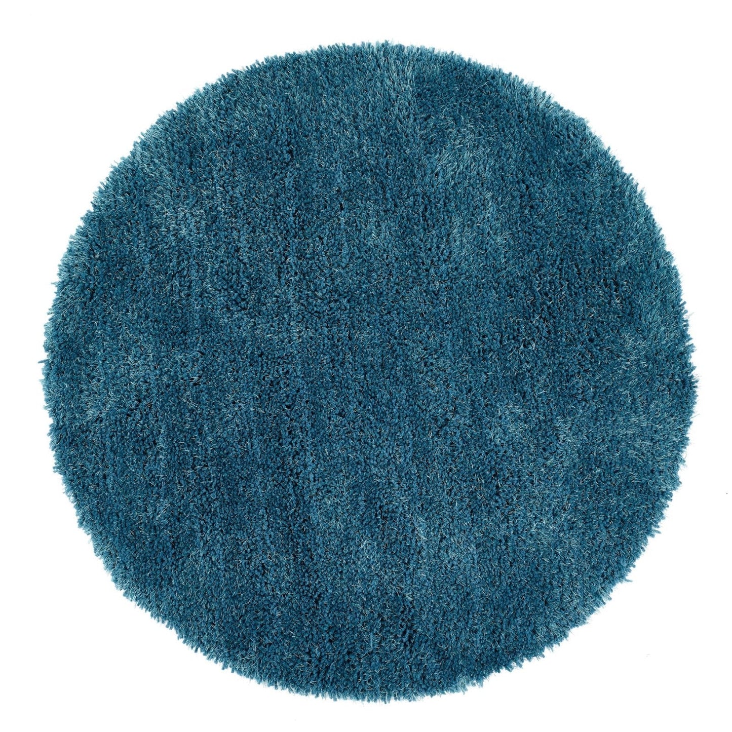 Chicago Teal Round Rug