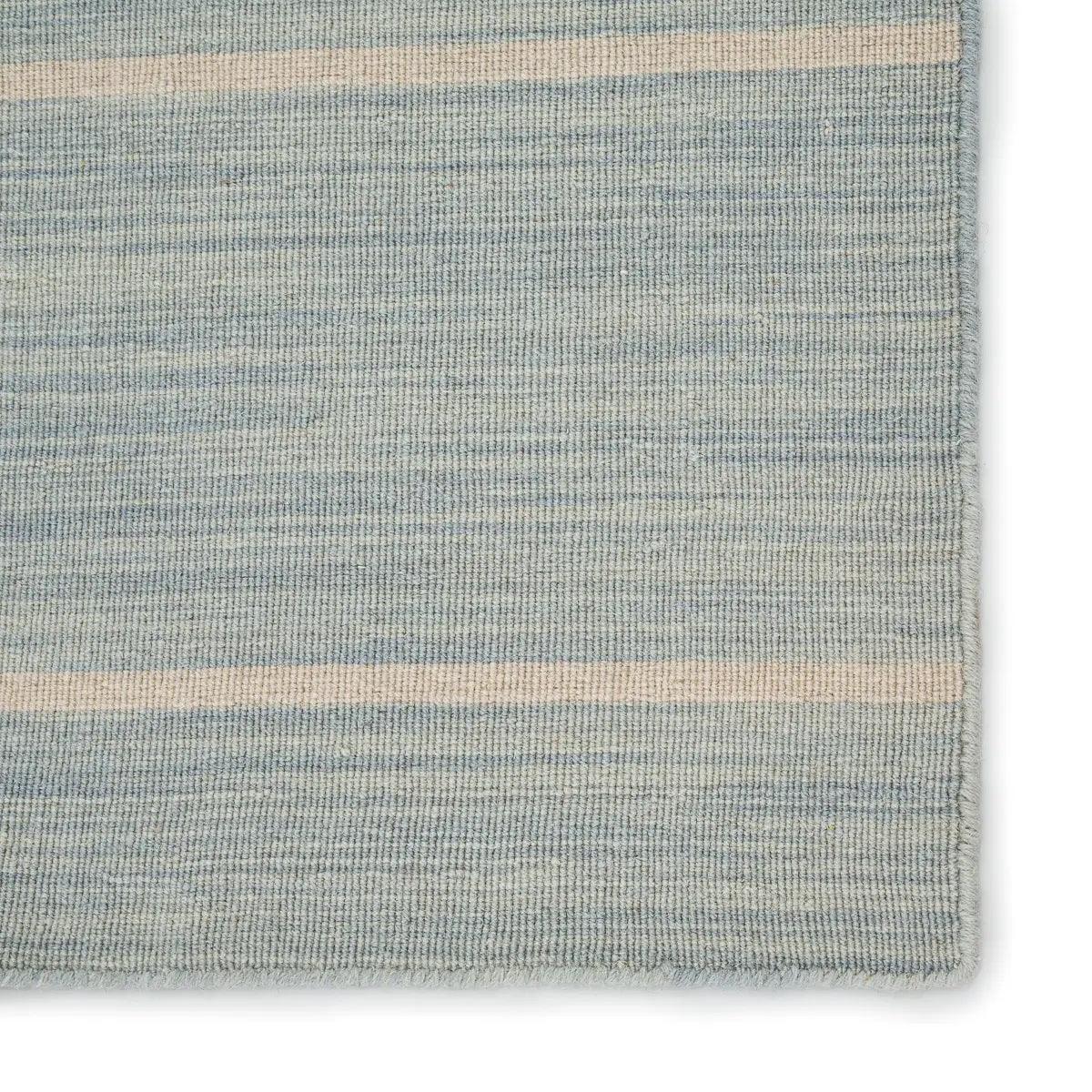 Coastal Shores Area Rug in Light Blue and White