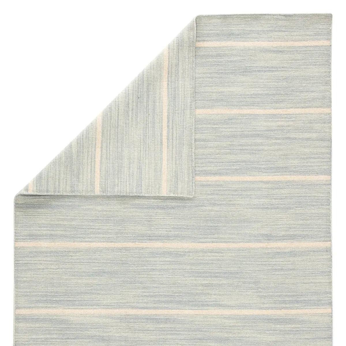 Coastal Shores Area Rug in Light Blue and White
